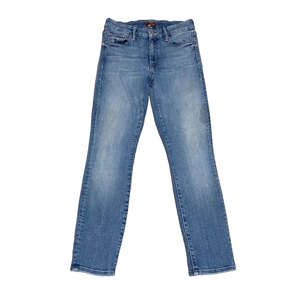 Mother The Looker Crop Jeans Womens 27 (26x25) Blue A Side of Rice And Beans